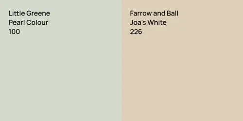 100 Pearl Colour vs 226 Joa's White