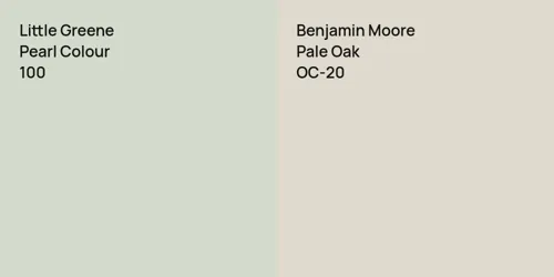 100 Pearl Colour vs OC-20 Pale Oak