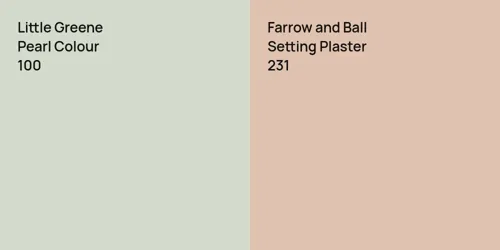 100 Pearl Colour vs 231 Setting Plaster