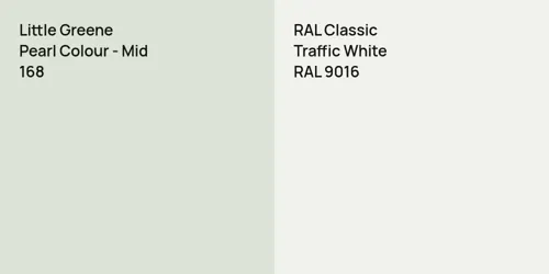 168 Pearl Colour - Mid vs RAL 9016 Traffic White