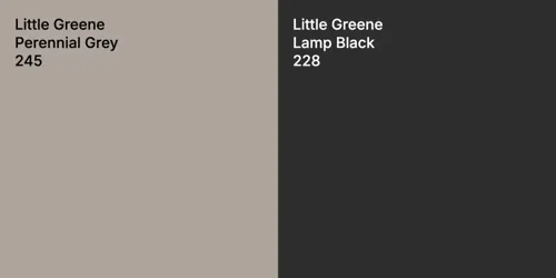 245 Perennial Grey vs 228 Lamp Black