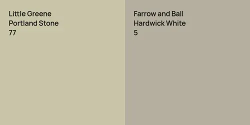 77 Portland Stone vs 5 Hardwick White