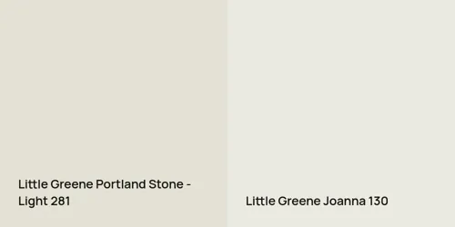 281 Portland Stone - Light vs 130 Joanna