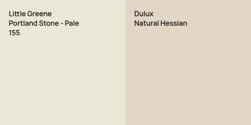 155 Portland Stone - Pale vs null Natural Hessian