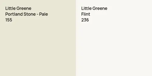 155 Portland Stone - Pale vs 236 Flint