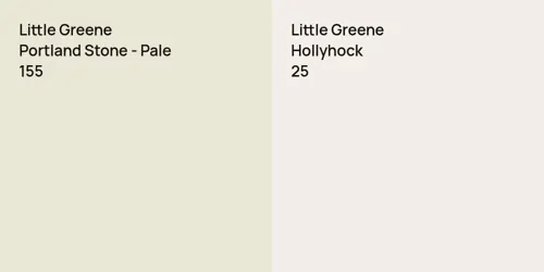 155 Portland Stone - Pale vs 25 Hollyhock