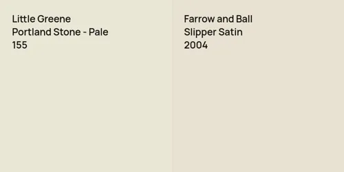 155 Portland Stone - Pale vs 2004 Slipper Satin