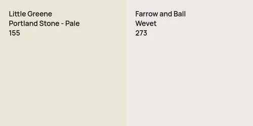 155 Portland Stone - Pale vs 273 Wevet