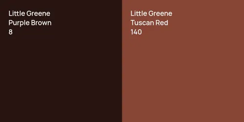 8 Purple Brown vs 140 Tuscan Red