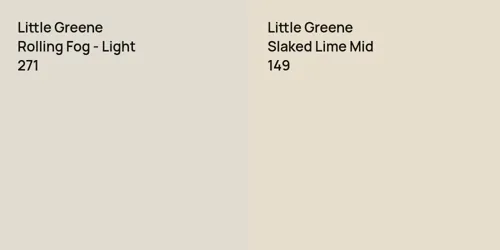 271 Rolling Fog - Light vs 149 Slaked Lime Mid