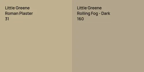 31 Roman Plaster vs 160 Rolling Fog - Dark