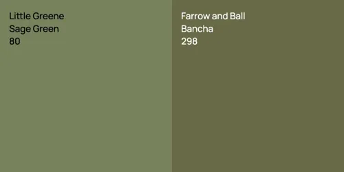 80 Sage Green vs 298 Bancha