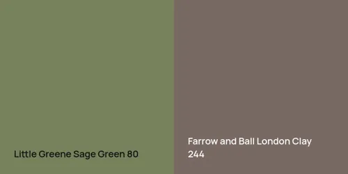 80 Sage Green vs 244 London Clay