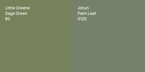 80 Sage Green vs 0125 Palm Leaf