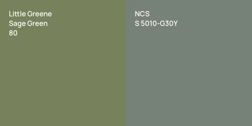 80 Sage Green vs S 5010-G30Y 