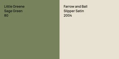 80 Sage Green vs 2004 Slipper Satin