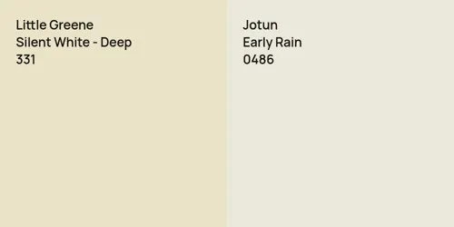 331 Silent White - Deep vs 0486 Early Rain