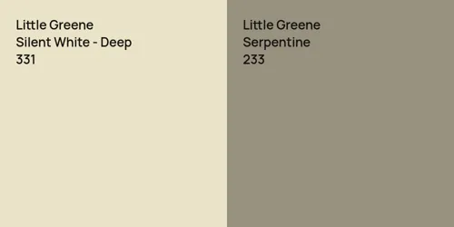 331 Silent White - Deep vs 233 Serpentine