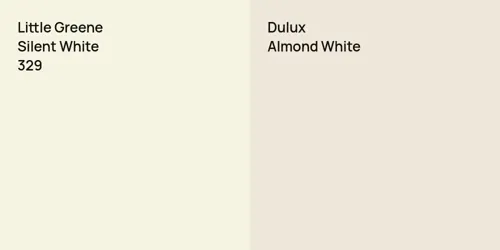 329 Silent White vs  Almond White