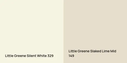 329 Silent White vs 149 Slaked Lime Mid