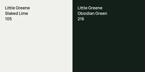 105 Slaked Lime vs 216 Obsidian Green