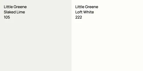 105 Slaked Lime vs 222 Loft White