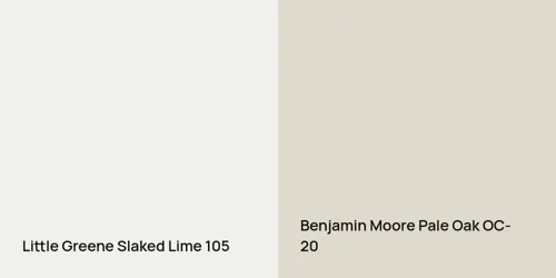 105 Slaked Lime vs OC-20 Pale Oak