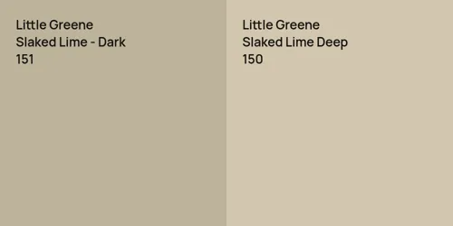 151 Slaked Lime - Dark vs 150 Slaked Lime Deep