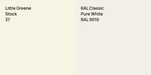 37 Stock vs RAL 9010 Pure White