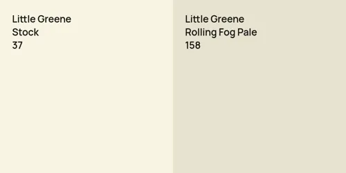 37 Stock vs 158 Rolling Fog Pale