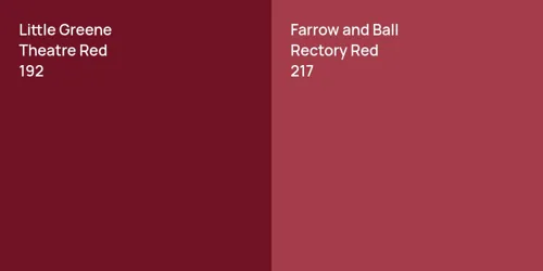 192 Theatre Red vs 217 Rectory Red