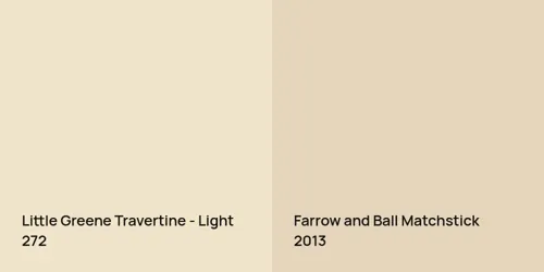 272 Travertine - Light vs 2013 Matchstick