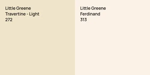 272 Travertine - Light vs 313 Ferdinand