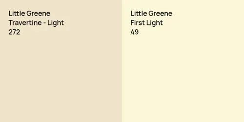 272 Travertine - Light vs 49 First Light