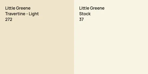 272 Travertine - Light vs 37 Stock