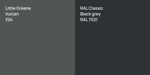 324 Vulcan vs RAL 7021  Black grey