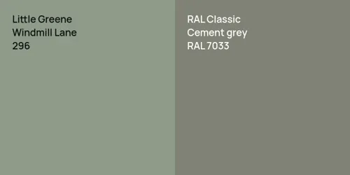 296 Windmill Lane vs RAL 7033  Cement grey