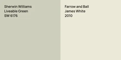 SW 6176 Liveable Green vs 2010 James White