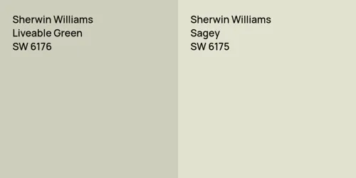 SW 6176 Liveable Green vs SW 6175 Sagey