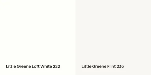 222 Loft White vs 236 Flint