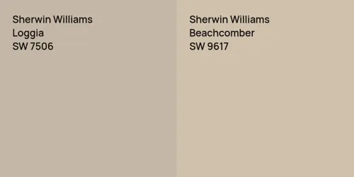 SW 7506 Loggia vs SW 9617 Beachcomber