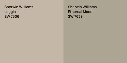 SW 7506 Loggia vs SW 7639 Ethereal Mood