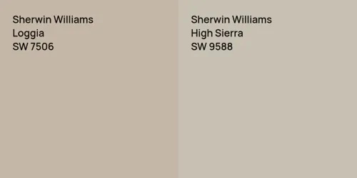 SW 7506 Loggia vs SW 9588 High Sierra