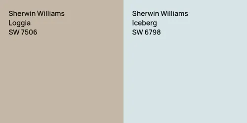 SW 7506 Loggia vs SW 6798 Iceberg