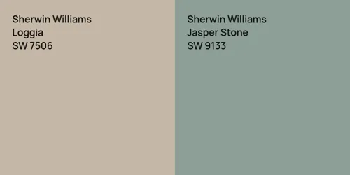 SW 7506 Loggia vs SW 9133 Jasper Stone