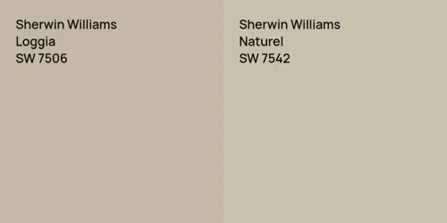 SW 7506 Loggia vs SW 7542 Naturel