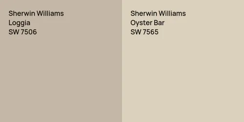 SW 7506 Loggia vs SW 7565 Oyster Bar