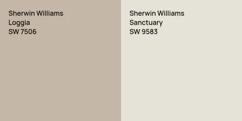 SW 7506 Loggia vs SW 9583 Sanctuary