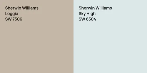 SW 7506 Loggia vs SW 6504 Sky High