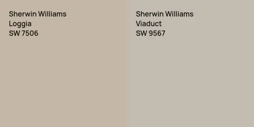 SW 7506 Loggia vs SW 9567 Viaduct